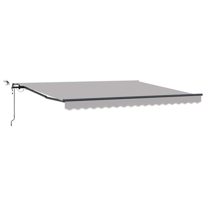 Luifeldoek met Lichtgrijs 400 × 350 cm Polyester