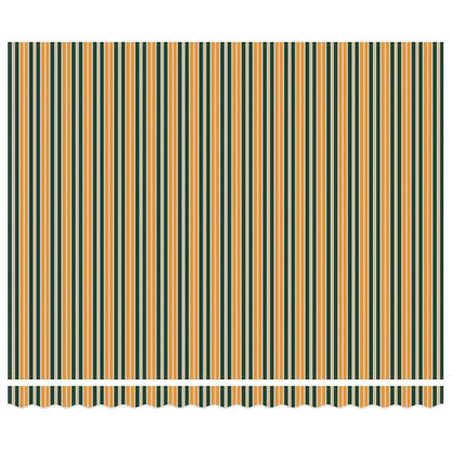 Inklapbaar Zonnescherm met Groen en geel 400 ×350 cm Stof