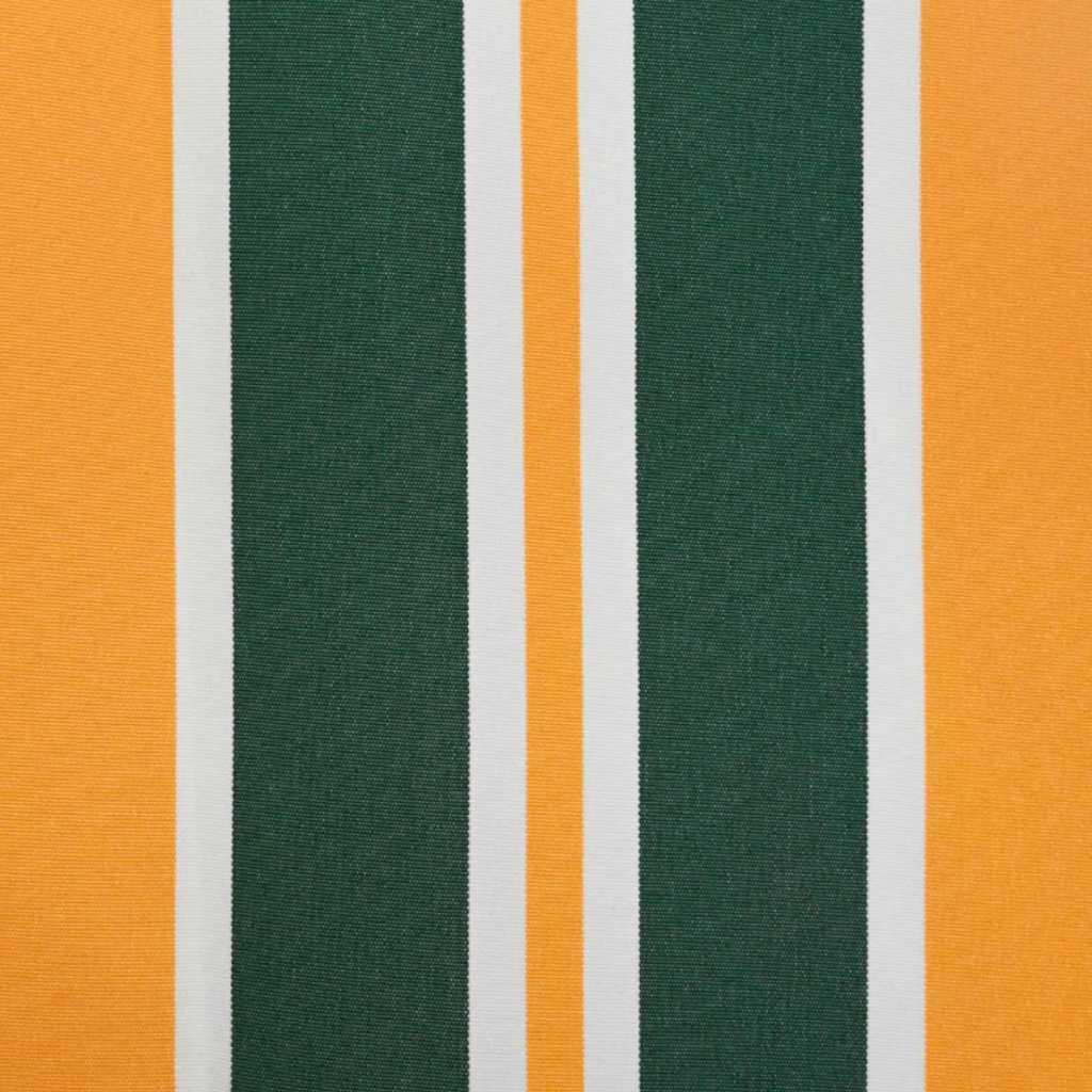Inklapbaar Zonnescherm 400 × 350 cm Groen en geel