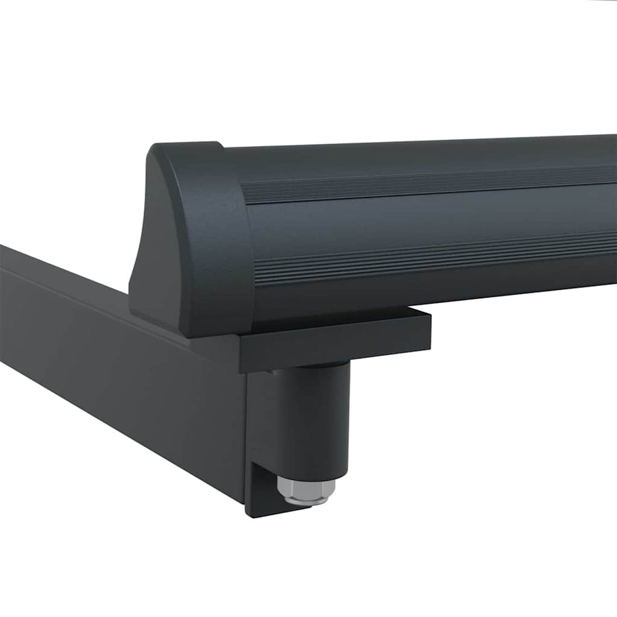 Inklapbaar Zonnescherm 400 × 350 Cm Groen En Wit 4 × 3,5 m