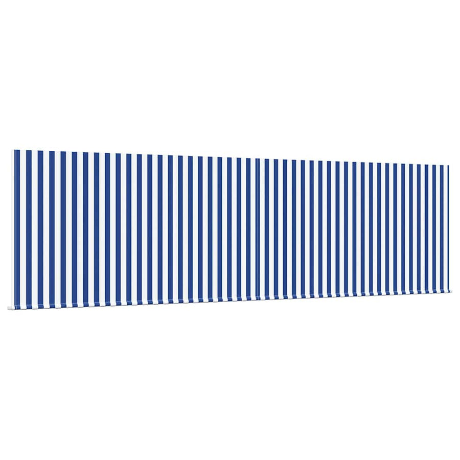 Inklapbaar Zonnescherm Blauw en wit Blauw en Wit Antraciet