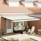 Retractable Awning Cream 450 x 300 cm Aluminum and Fabric