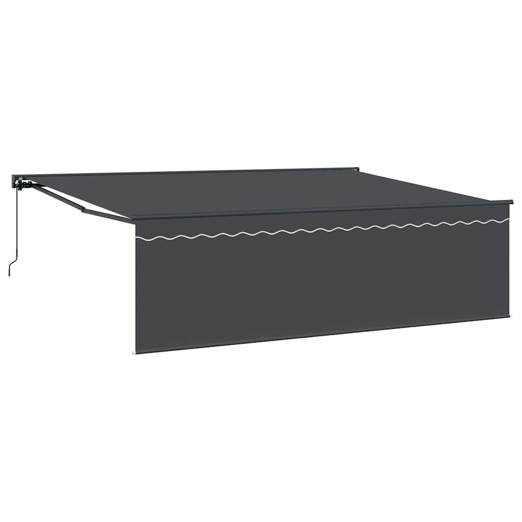 Inklapbaar Zonnescherm Antraciet Grijs 450 × 300 cm