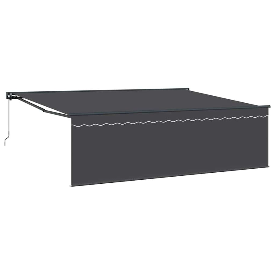 Inklapbaar Zonnescherm Antraciet Grijs 450 × 300 cm