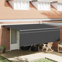 Inklapbaar Zonnescherm Antraciet Grijs 450 × 300 cm