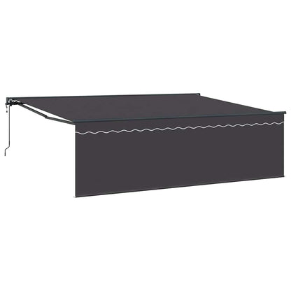 Inklapbaar Zonnescherm Antraciet Grijs 450 × 300 cm