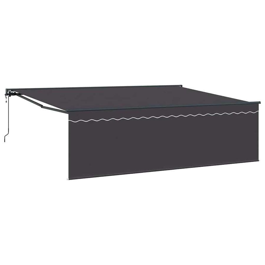 Inklapbaar Zonnescherm Antraciet Grijs 450 × 300 cm