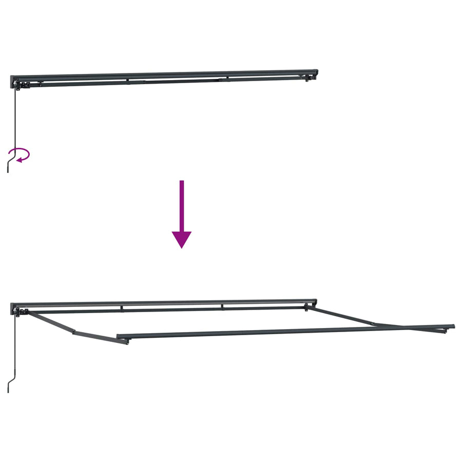 Zijde Frame Bruin 450 × 300 cm Polyester met PU-coating