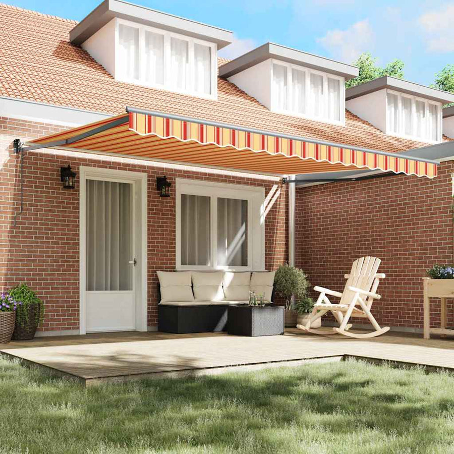 Markies Geel En Oranje 450 X 300 X 165 Cm Polyester En Metaal