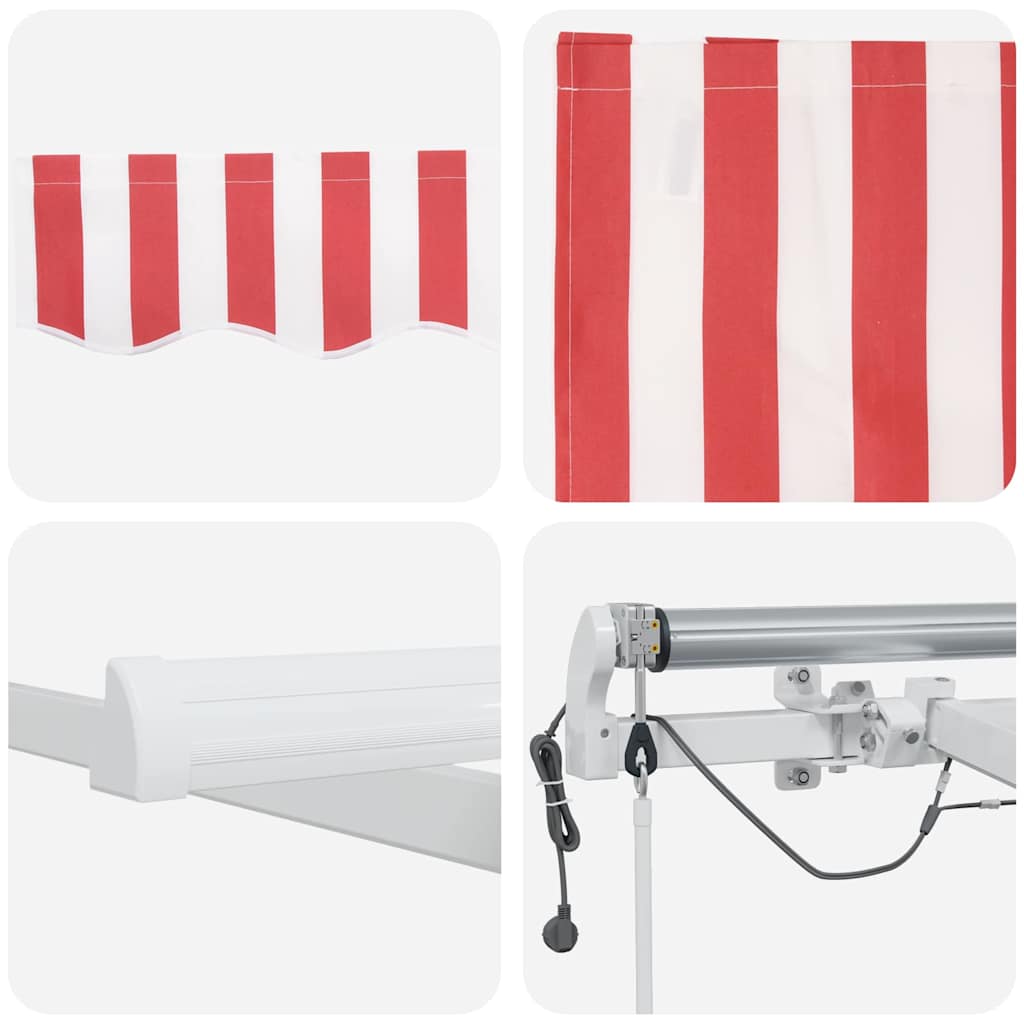 Inklapbaar Zonnescherm Stof En Metaal 450 × 300 cm