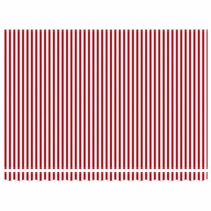 Inklapbaar Zonnescherm Gestreept Rood En Wit 450 × 300 Cm