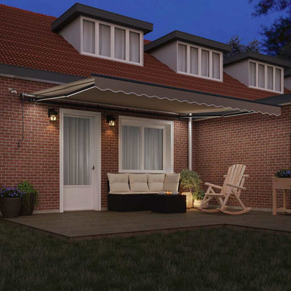 Luifeldoek met Beige 450 × 300 cm Polyester