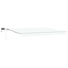 Inklapbaar Zonnescherm met Wit 450 ×300 cm Stof