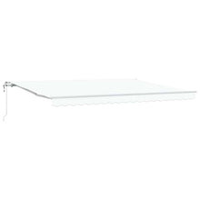 Inklapbaar Zonnescherm Wit 450 × 300 cm Stof