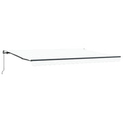 Zonnescherm 450x300 cm wit polyester staal