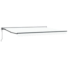 Inklapbaar Zonnescherm Wit 450x300 cm Polyester stof
