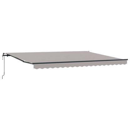 Inklapbaar Zonnescherm Stof Lichtgrijs 450 ×300 cm