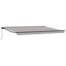 Inklapbaar Zonnescherm 450X300 Cm Stof Lichtgrijs 4,5 ×3 m