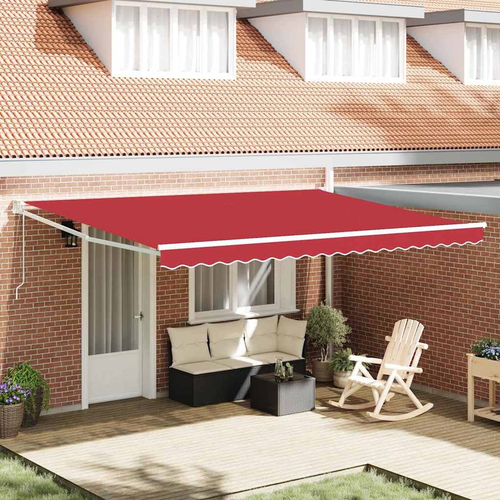 Markies Rood 4,5 × 3 m Polyester en metaal