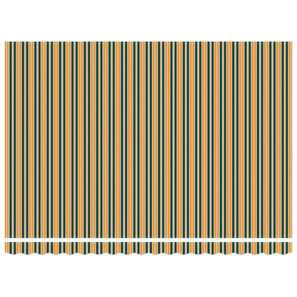 Markies Gestreept Groen en geel 4,5 × 3 m Polyester en metaal