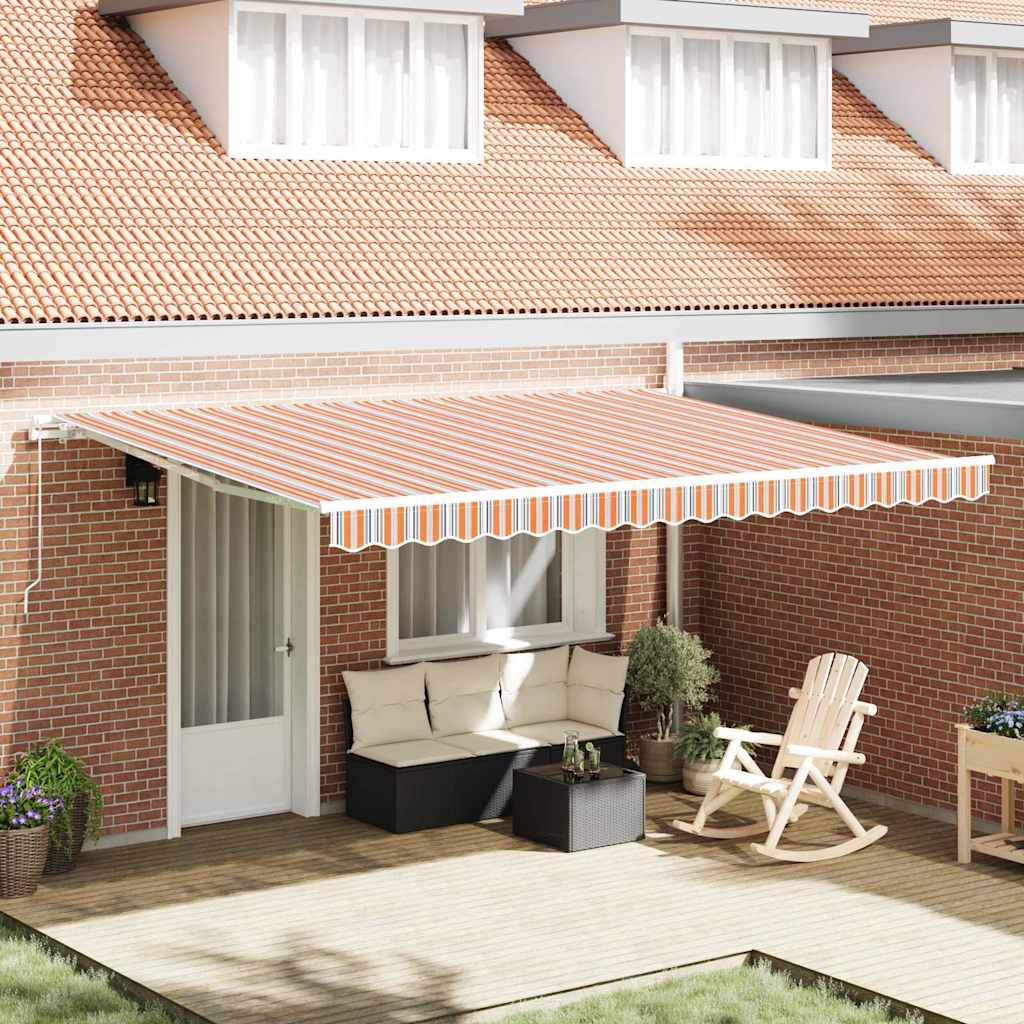 Markies Gestreept Multikleur 4,5 × 3,5 M Polyester En Metaal Rood En Wit