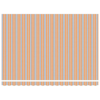 Inklapbaar Zonnescherm Multikleur Stof Oranje/Grijs/Blauw/Wit 450 × 350 cm