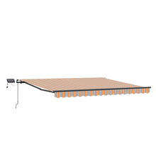 Inklapbaar Zonnescherm Multikleur Stof Oranje/Grijs/Blauw/Wit 450 ×350 cm