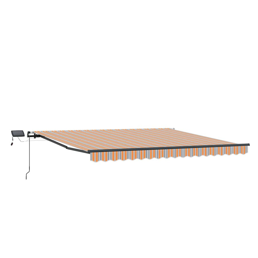 Inklapbaar Zonnescherm Multikleur Stof Oranje/Grijs/Blauw/Wit 450 ×350 cm