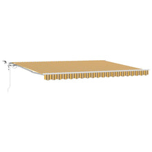 Inklapbaar Zonnescherm Multikleur Stof En Metaal Geel/Grijs/Wit 450 × 350 cm