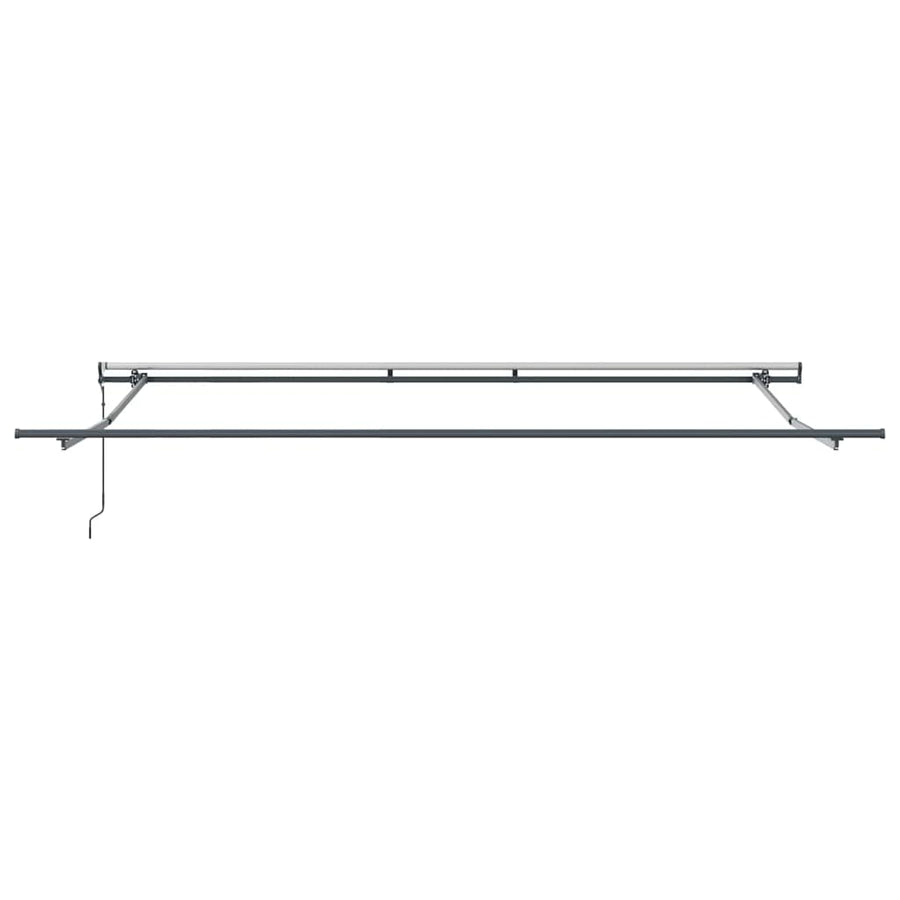 Inklapbaar Zonnescherm Multikleur Stof Geel/Grijs/Wit 450 ×350 cm