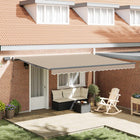 Foldable Awning Beige 450 × 350 cm Fabric