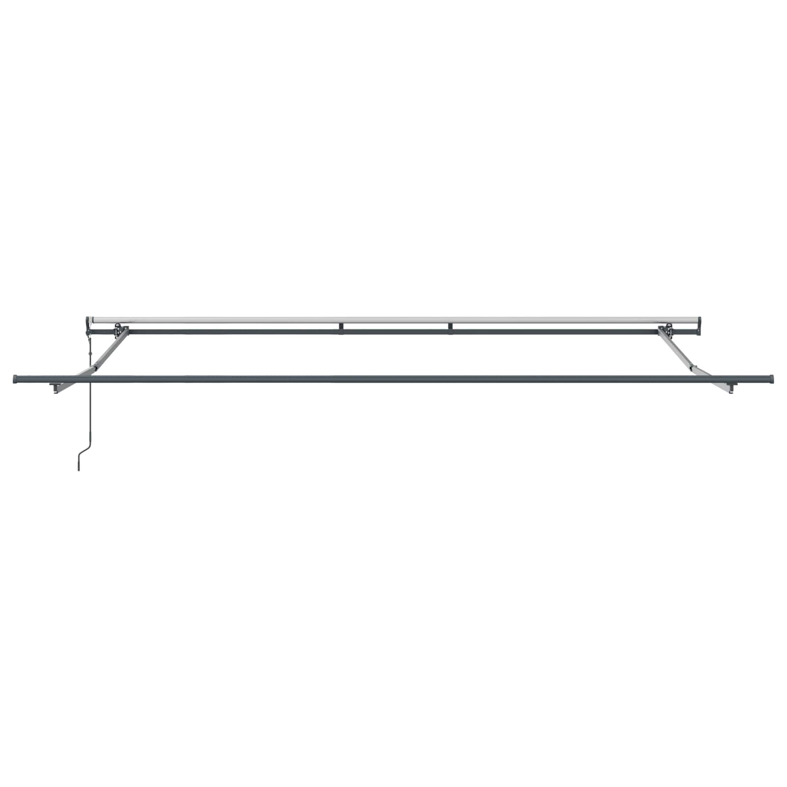 Inklapbaar Zonnescherm Beige 450 × 350 cm Stof en Aluminium