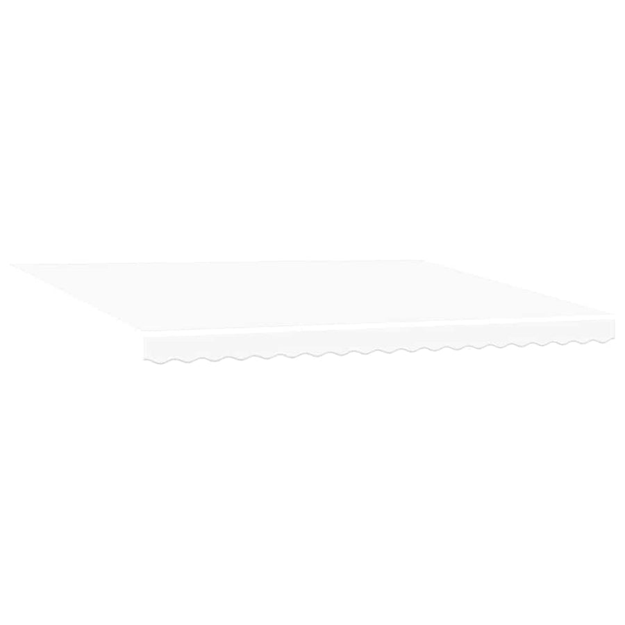 Inklapbaar Zonnescherm Wit Wit 450 × 350 cm Stof