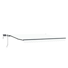 Inklapbaar Zonnescherm Wit 450 ×350 cm Stof