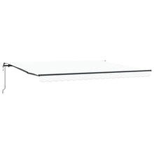 Inklapbaar Zonnescherm Wit 450 ×350 cm Stof