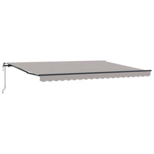 Inklapbaar Zonnescherm Stof Lichtgrijs 450 ×350 cm