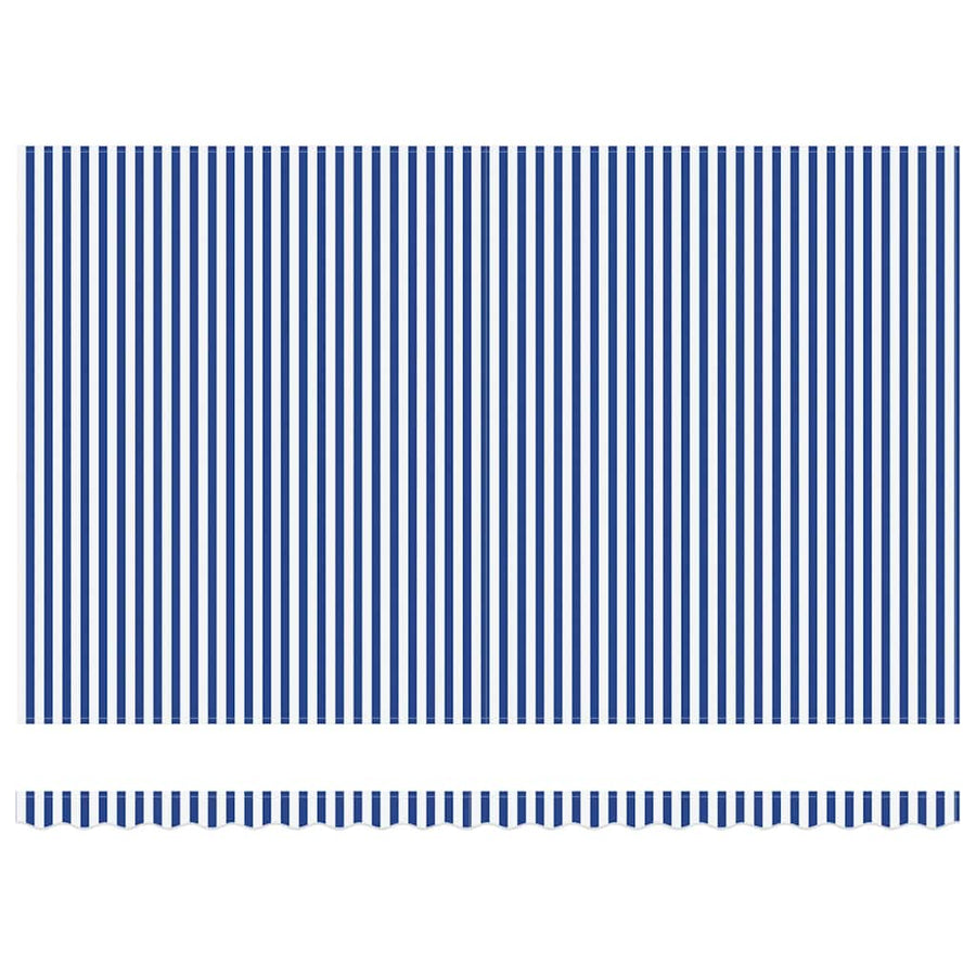 Inklapbaar Zonnescherm Blauw en Wit 500x300 cm