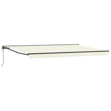 Inklapbaar Zonnescherm Crème 500 × 300 Cm Polyester En Metaal Crème (Anthraciet Frame) 5 x 3 m