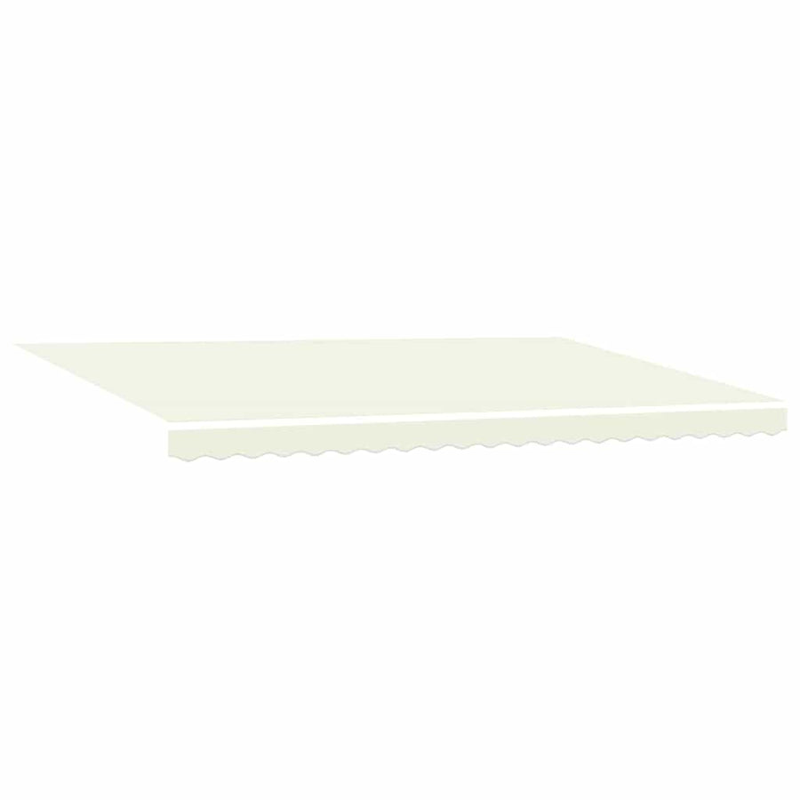 Inklapbaar Zonnescherm Crème 500 × 300 Cm Polyester En Metaal Crème (Anthraciet Frame) 5 x 3 m