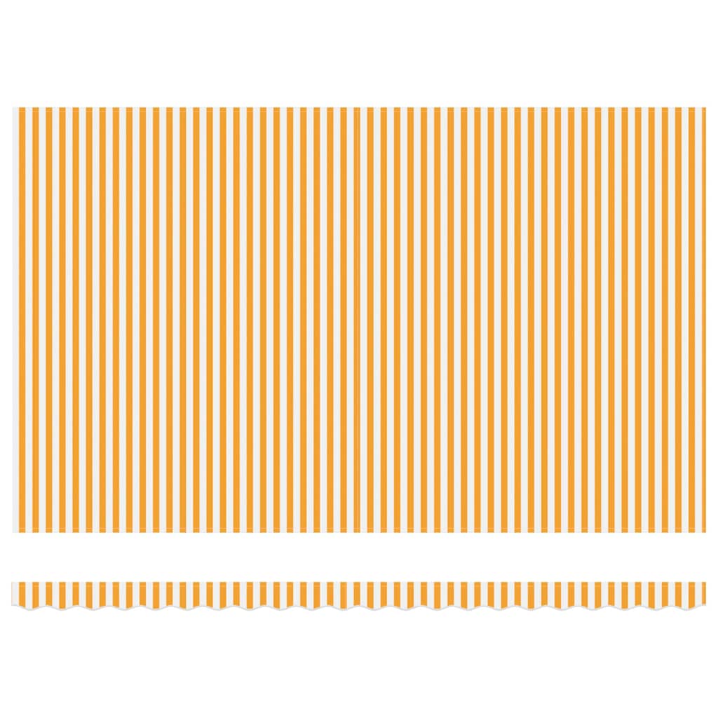Inklapbaar Zonnescherm Oranje en Wit 500x300 cm