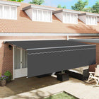 Retractable Awning Anthracite 500 × 300 cm