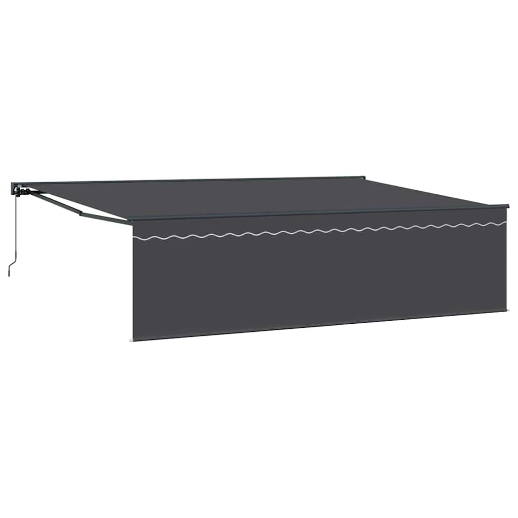 Inklapbaar Zonnescherm Antraciet Grijs 500 × 300 cm