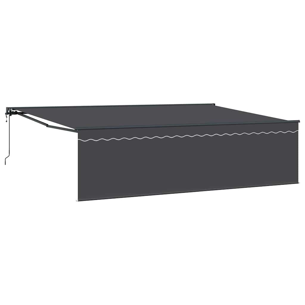 Inklapbaar Zonnescherm Antraciet Grijs 500 × 300 cm