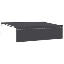 Inklapbaar Zonnescherm Antraciet Grijs 500 × 300 cm