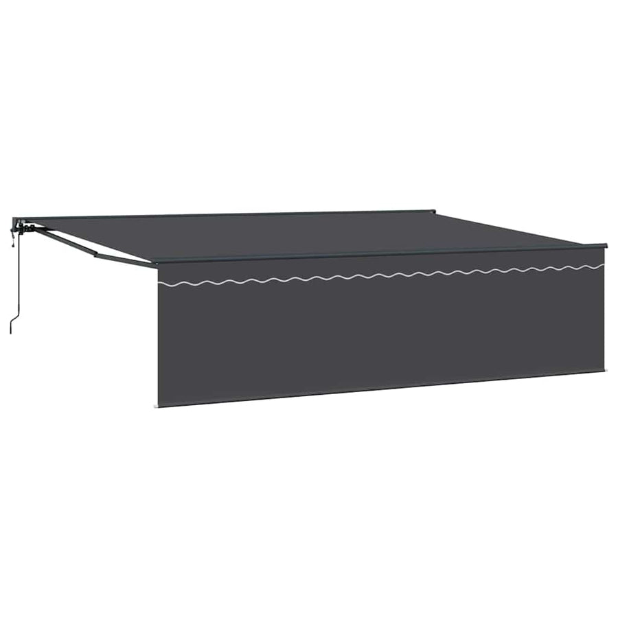 Inklapbaar Zonnescherm Antraciet Grijs 500 × 300 cm