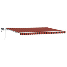 Inklapbaar Zonnescherm Oranje en bruin 500 × 300 cm