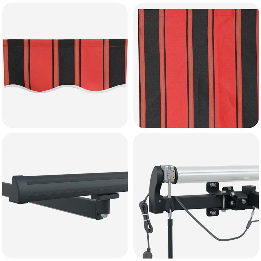 Luifeldoek met Oranje en bruin 500 × 300 cm Polyester