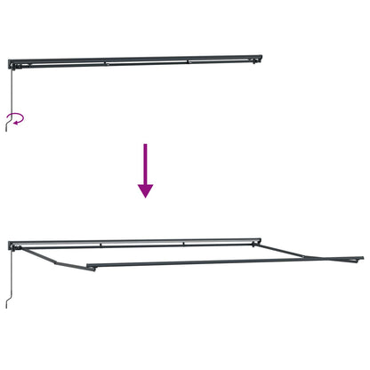 Zijde Frame Bruin 500 × 300 cm Polyester met PU-coating