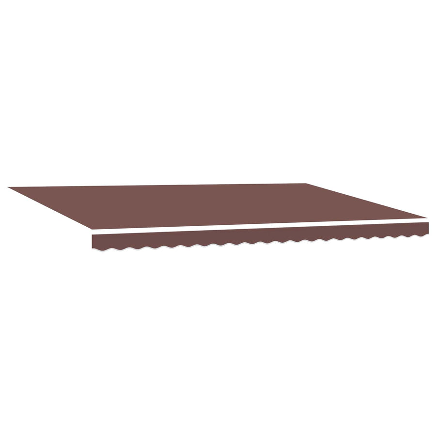 Zijde Frame Bruin 500 × 300 cm Polyester met PU-coating