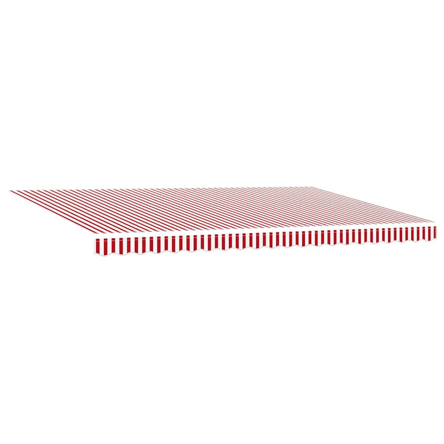 Inklapbaar Zonnescherm 500 × 300 Cm Rood En Wit Geel En Oranje